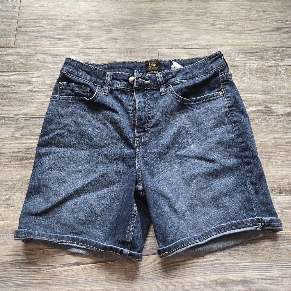 Lee Women's Dark Blue Denim Jean Shorts